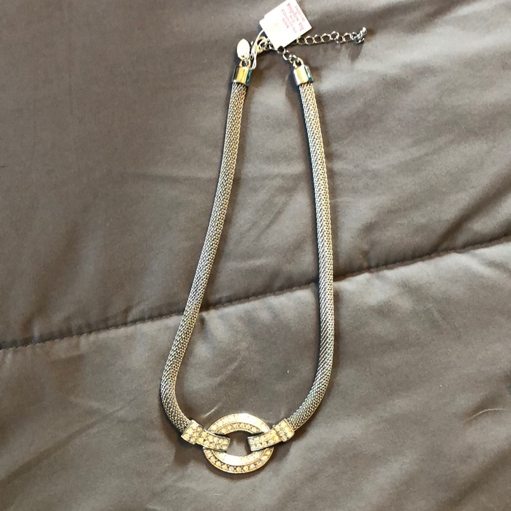 Rhinestone necklace.